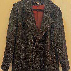 Women's double breasted new wool coat size 22